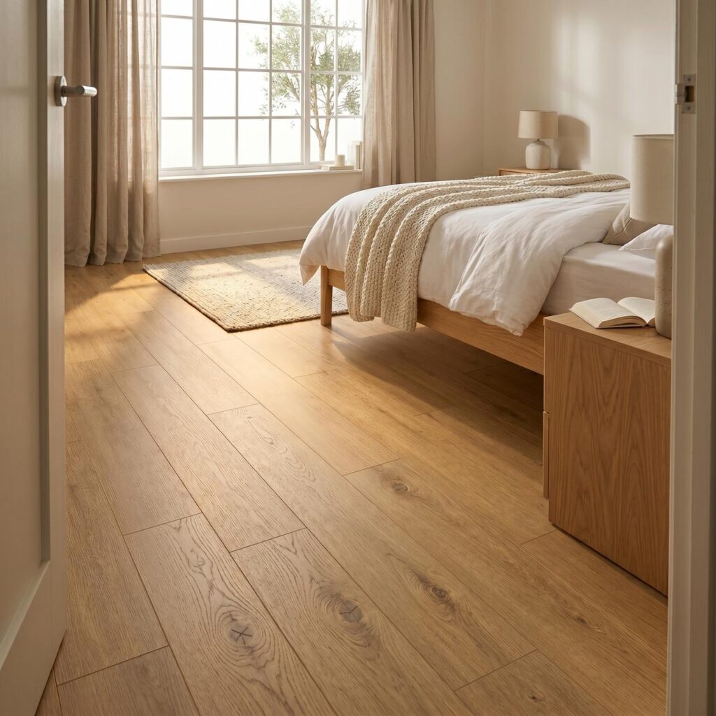 Adaja Oak · D40792-AA в интерьере: Спальня