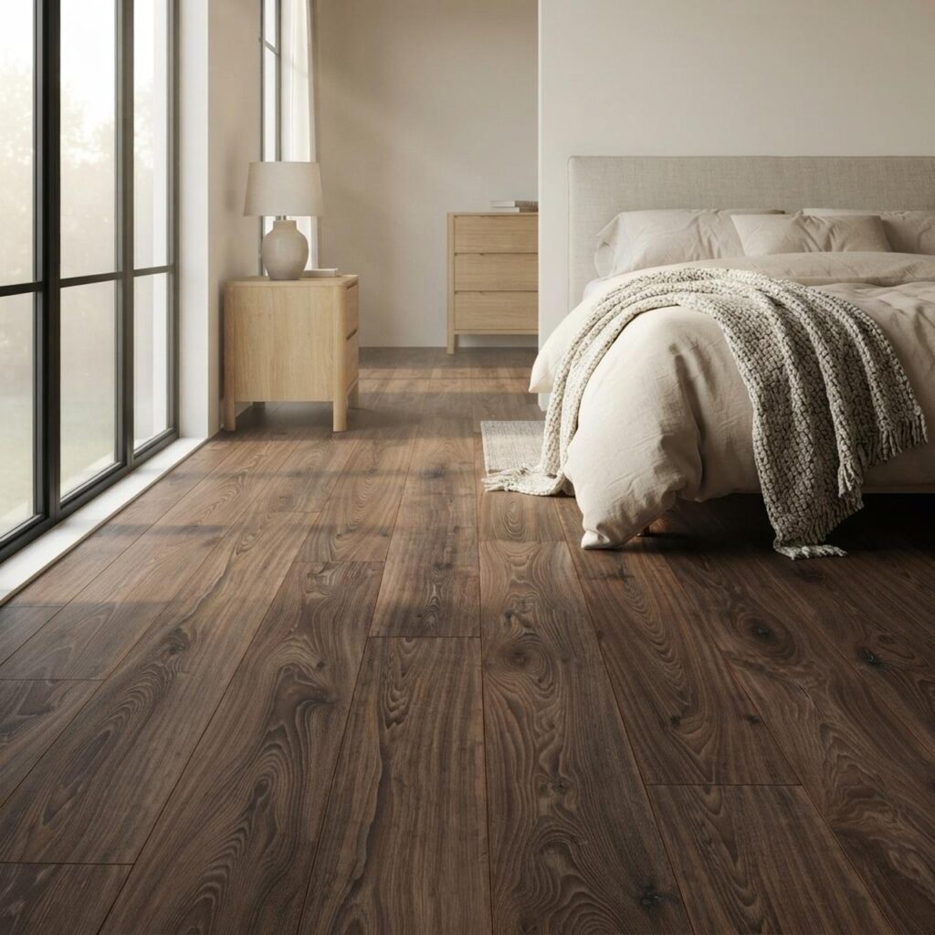 Дуб таймлесс · D3590 в интерьере: Спальня