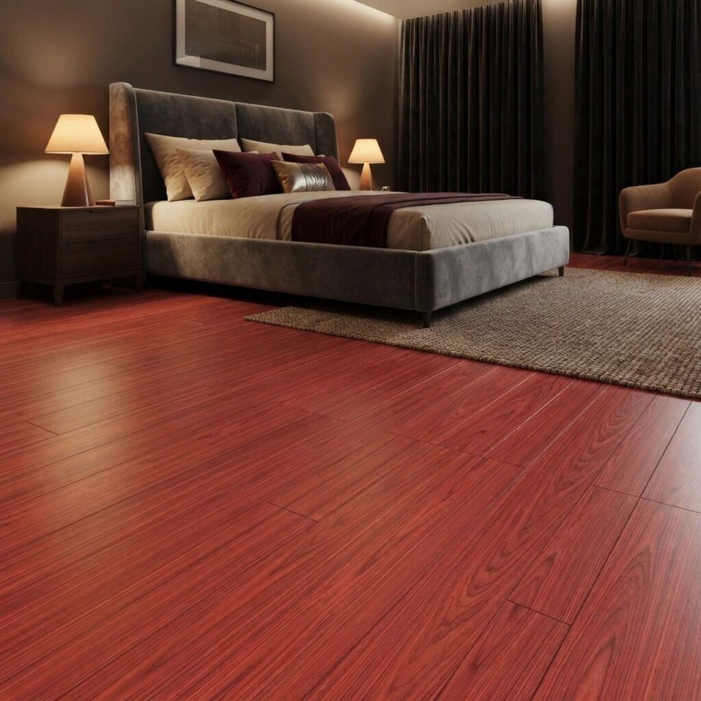 Harvest Oak Brown · D81662 в интерьере: Спальня