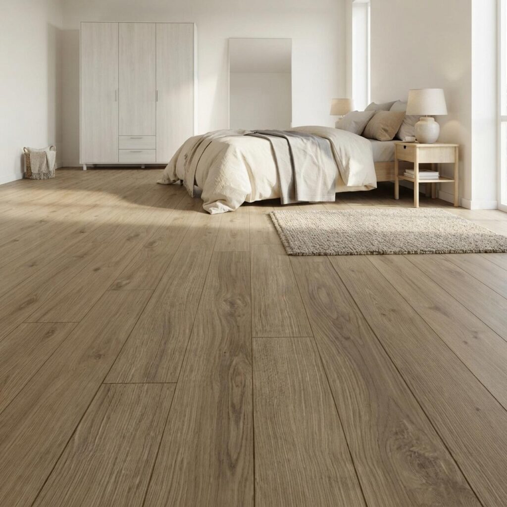 Opal Oak Coffee · D40522 в интерьере: Спальня