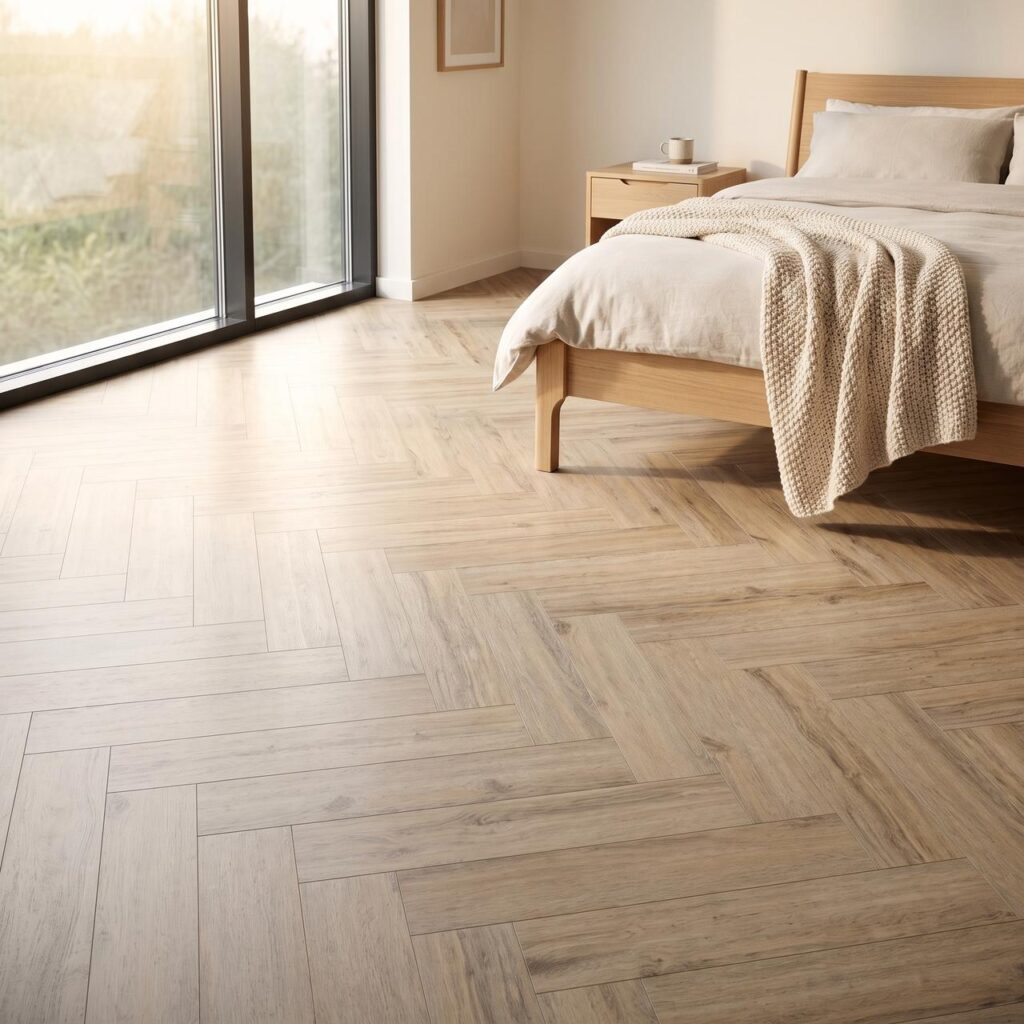 Dillon Oak HB · P1001-HB в интерьере: Спальня