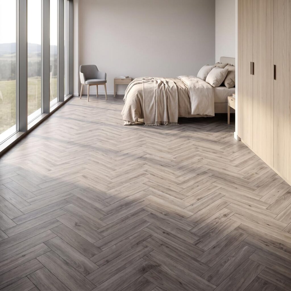 Aspen Oak HB · P1002-HB в интерьере: Спальня