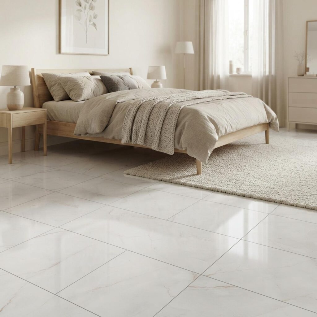 Marmorata Chiara · Q1004 в интерьере: Спальня