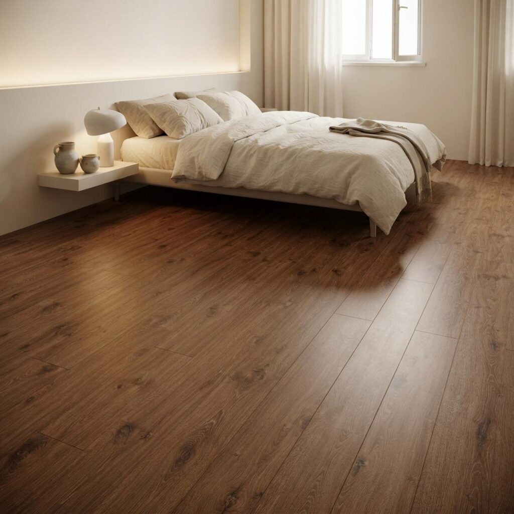 Portland Oak · P1005 в интерьере: Спальня