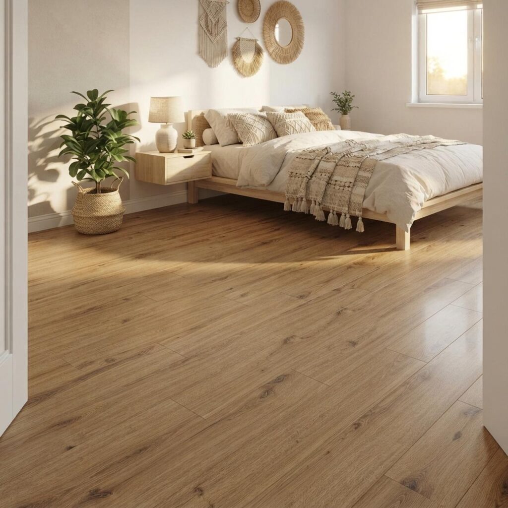 Jackson Oak · P1006 в интерьере: Спальня