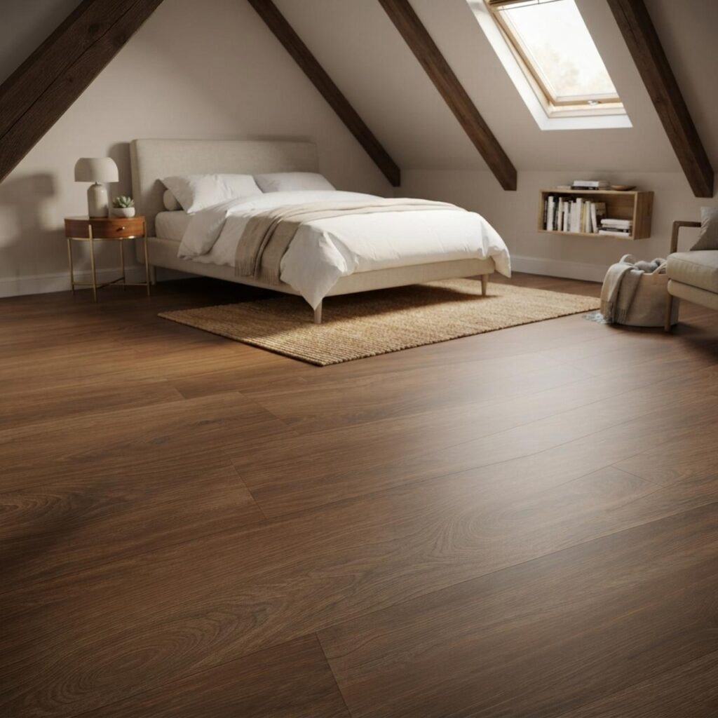 Marrone Oak · P6005 в интерьере: Спальня