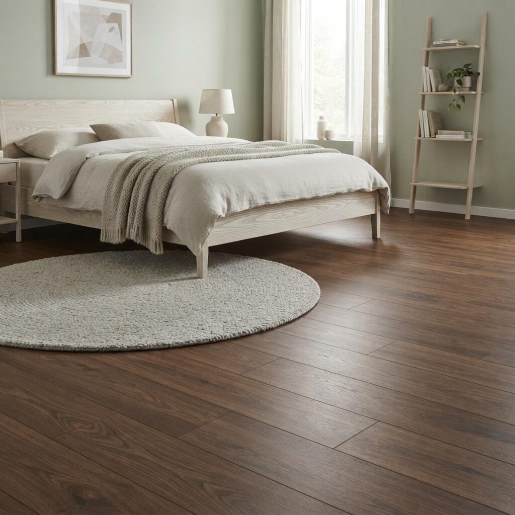 Орех Тоскана · D3070 в интерьере: Спальня