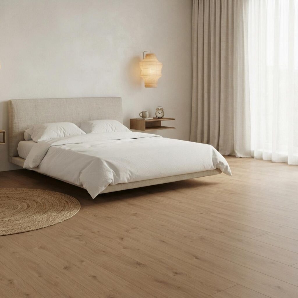 Mistral Oak Beige · D89682 в интерьере: Спальня