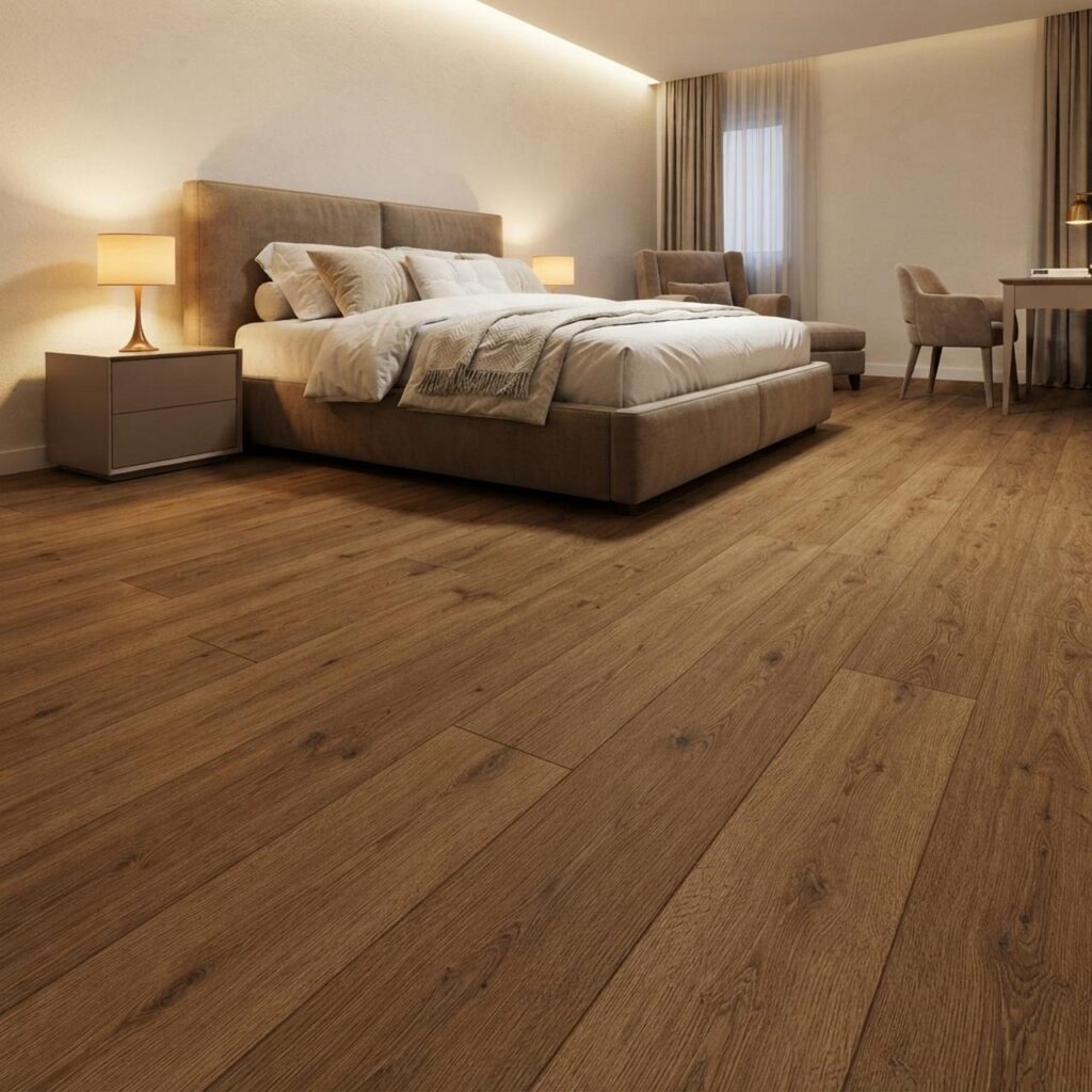 Toscana Oak Brown · D81592 в интерьере: Спальня