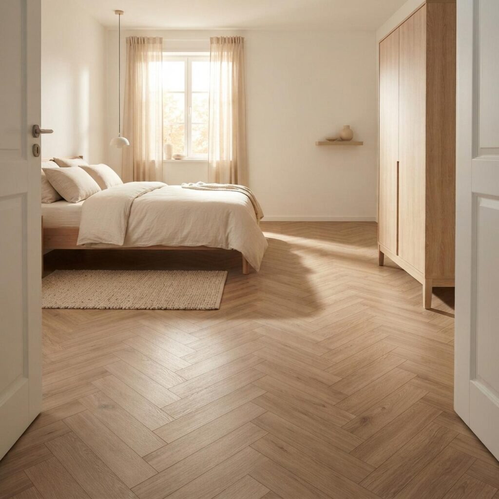 Дуб Мец · D3766 в интерьере: Спальня