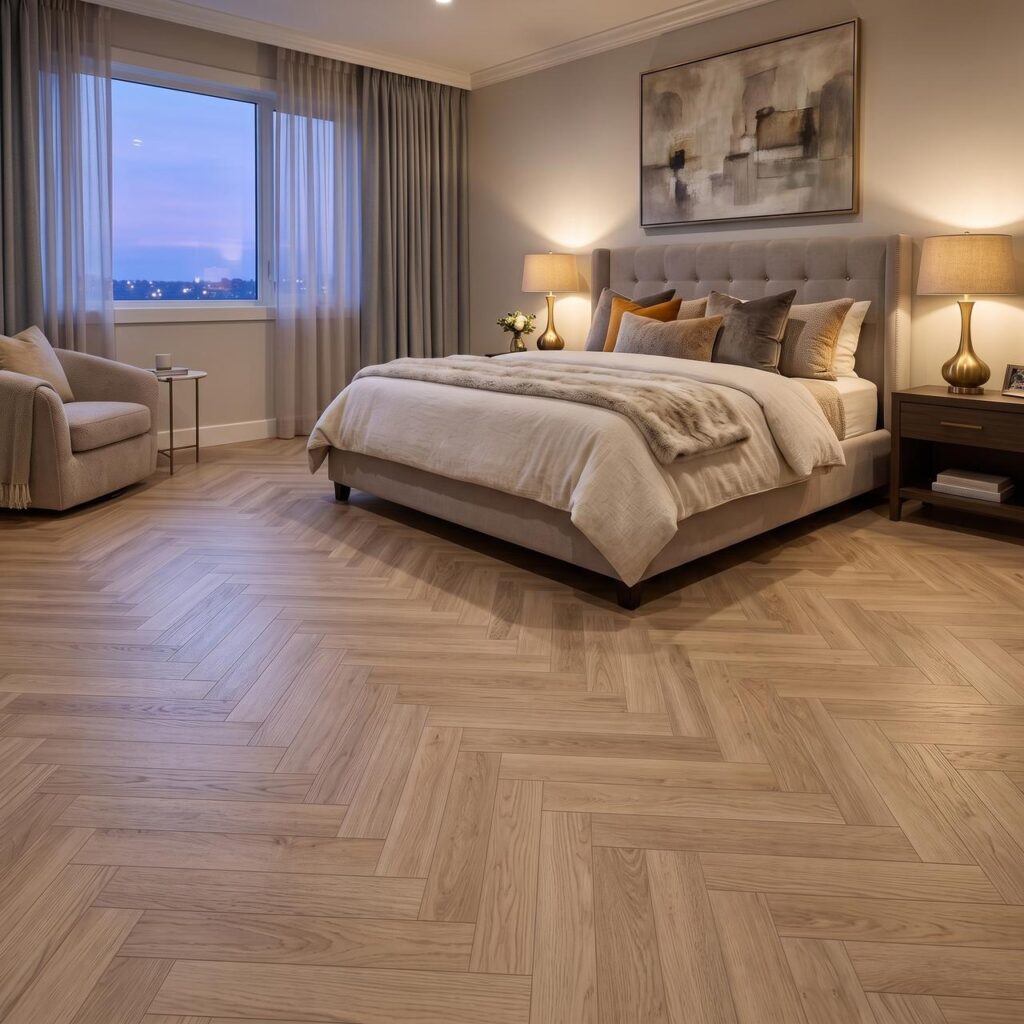 Tolouse Oak · D3678 в интерьере: Спальня