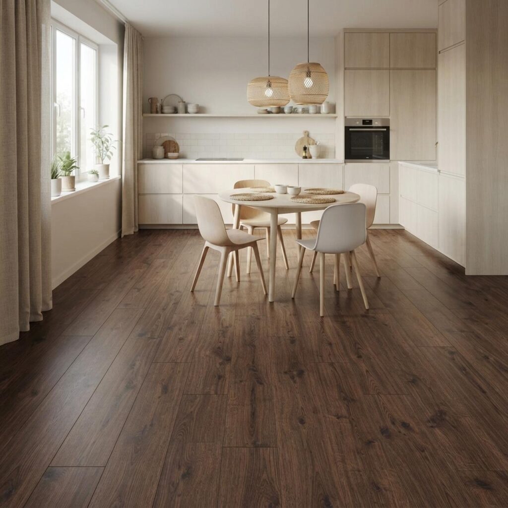Дуб Эверест · D3076 в интерьере: Кухня