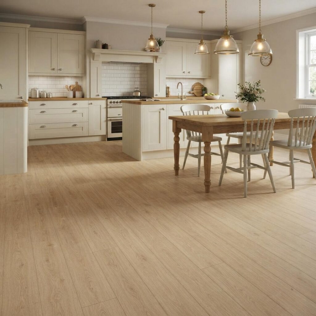 Elegance Oak Beige · D81142-MM в интерьере: Кухня