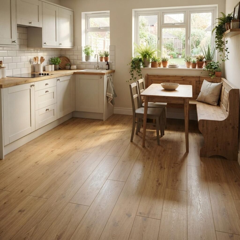 Harvest Oak Brown · D81662 в интерьере: Кухня