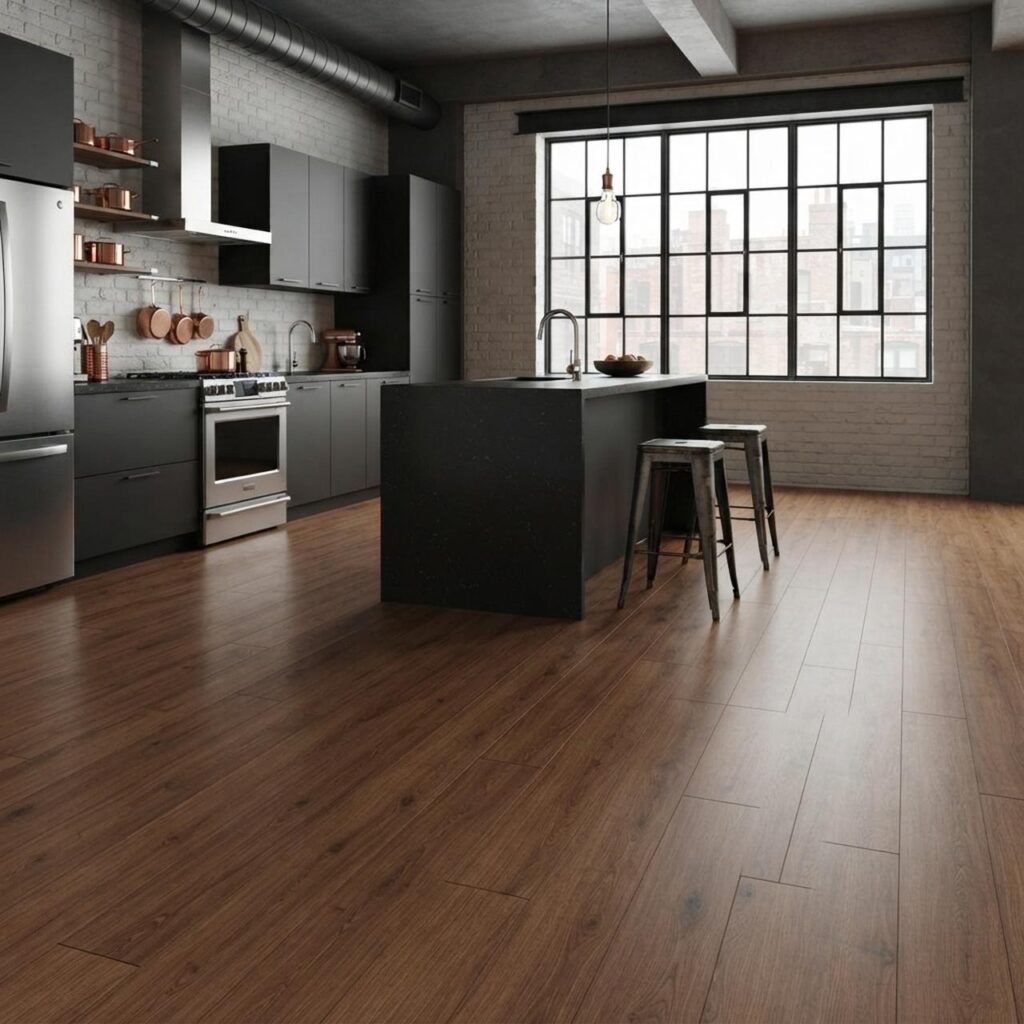 Norfolk Oak Kaffe · D80612 в интерьере: Кухня