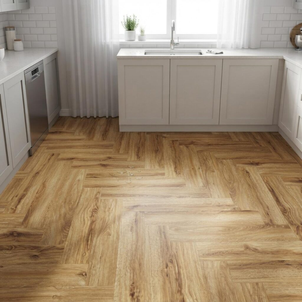 Riley Oak HB · P1004-HB в интерьере: Кухня