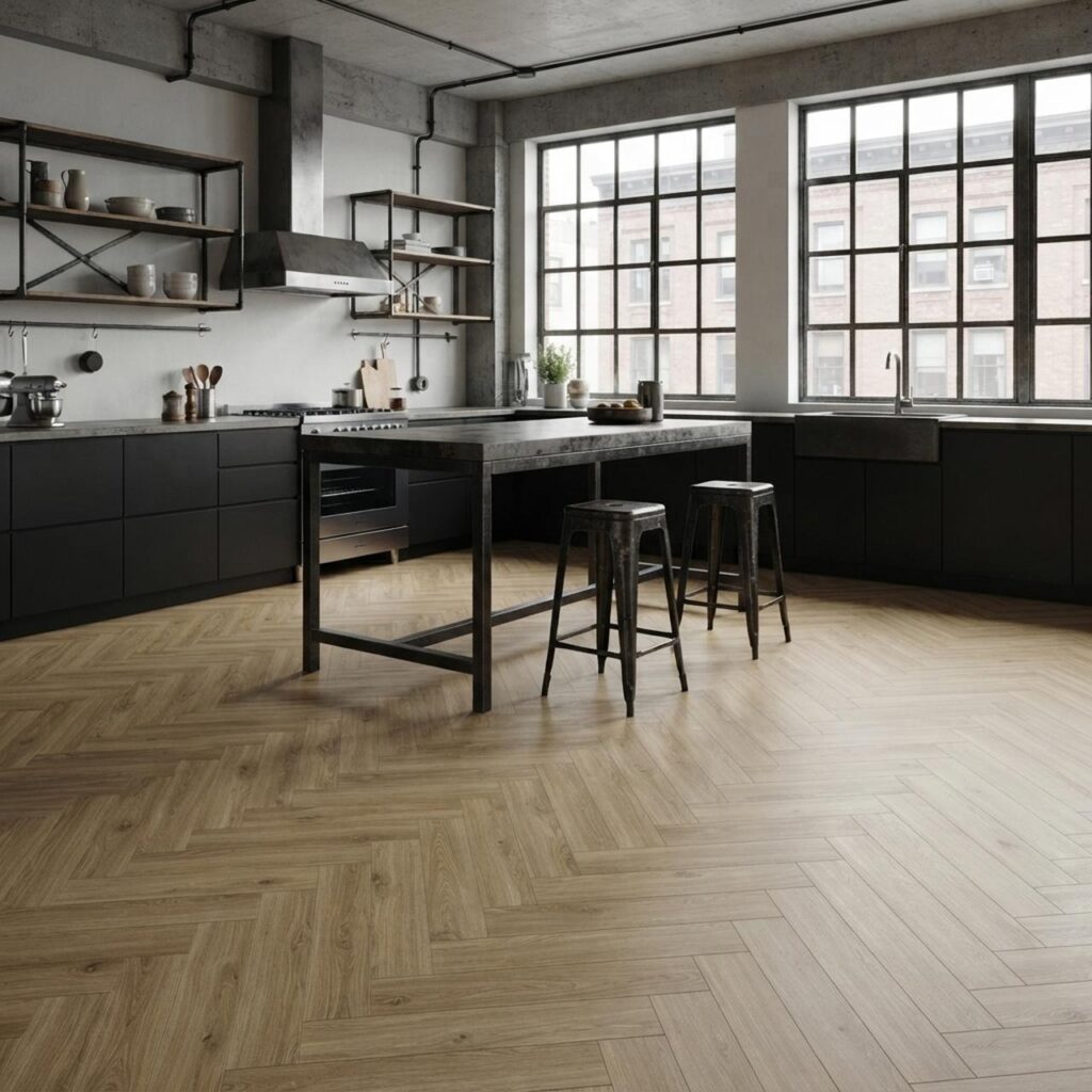 York Oak HB · P6002-HB в интерьере: Кухня