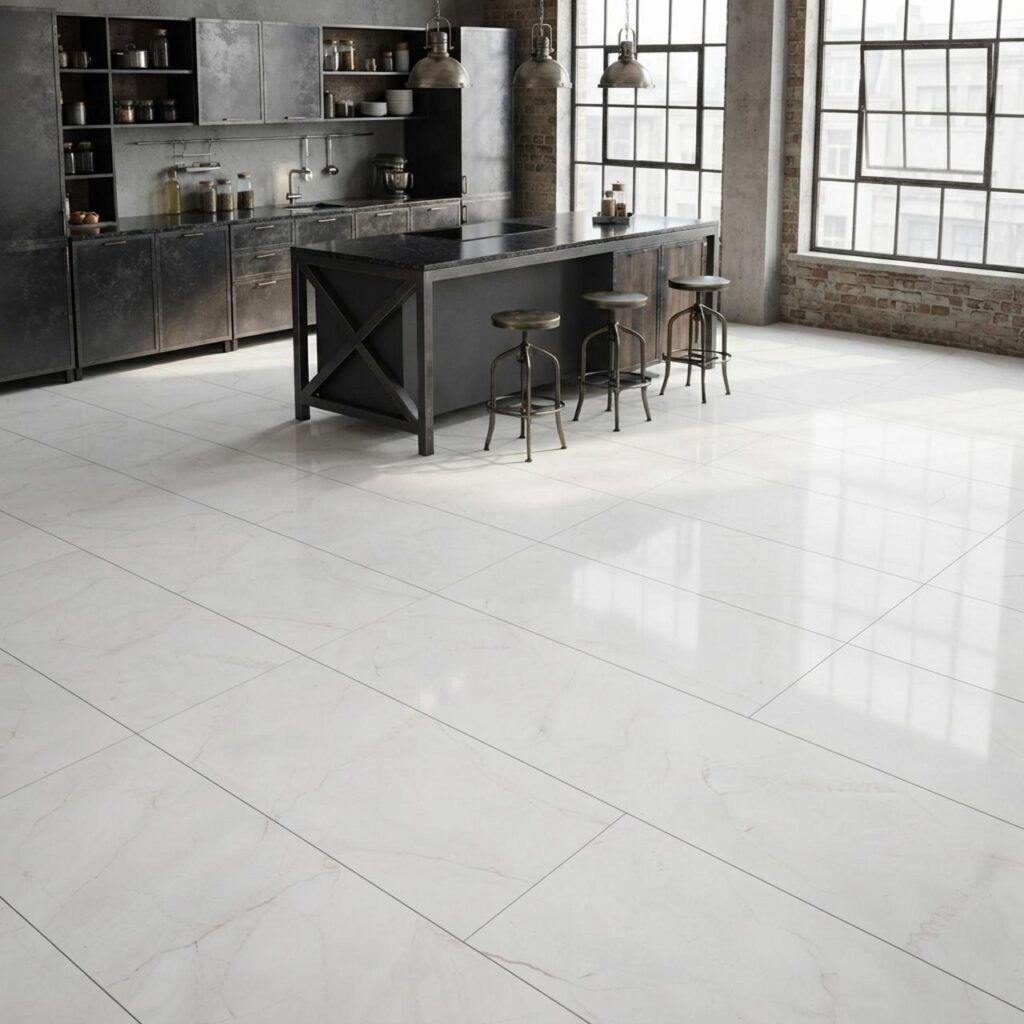 Marmorata Chiara · Q1004 в интерьере: Кухня