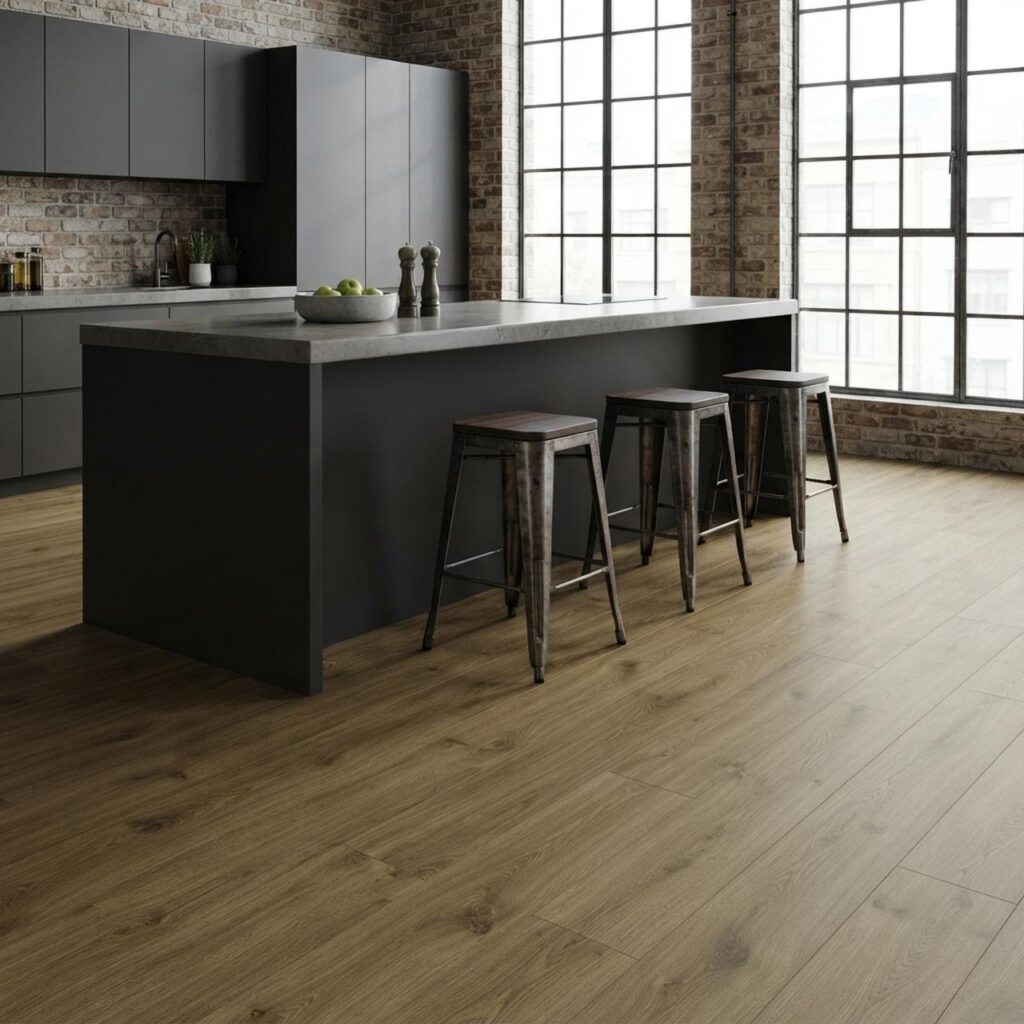 Calm Oak · P6003 в интерьере: Кухня