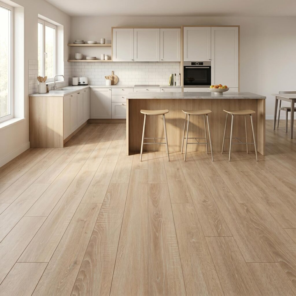 Дуб деревенский · D4164 в интерьере: Кухня
