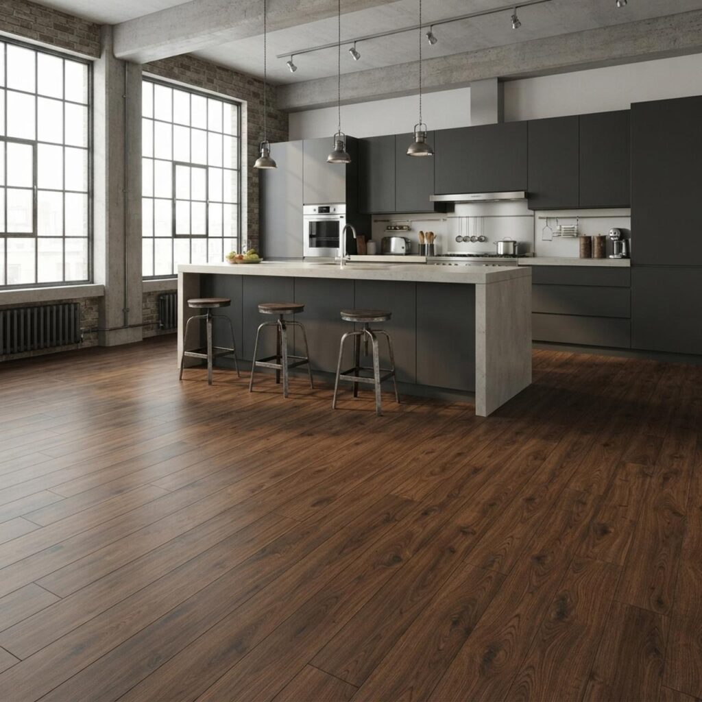 Орех Тоскана · D3070 в интерьере: Кухня