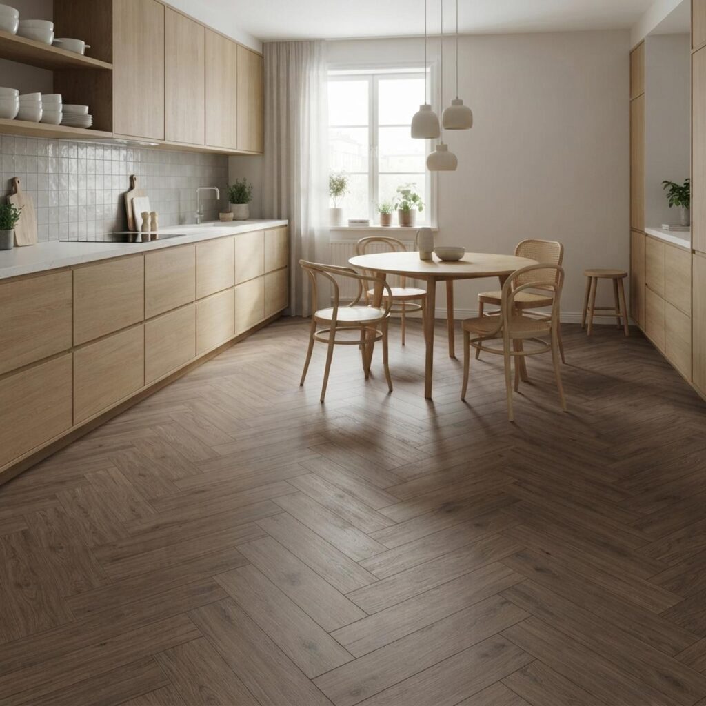 Дуб Феррара · D3860 в интерьере: Кухня