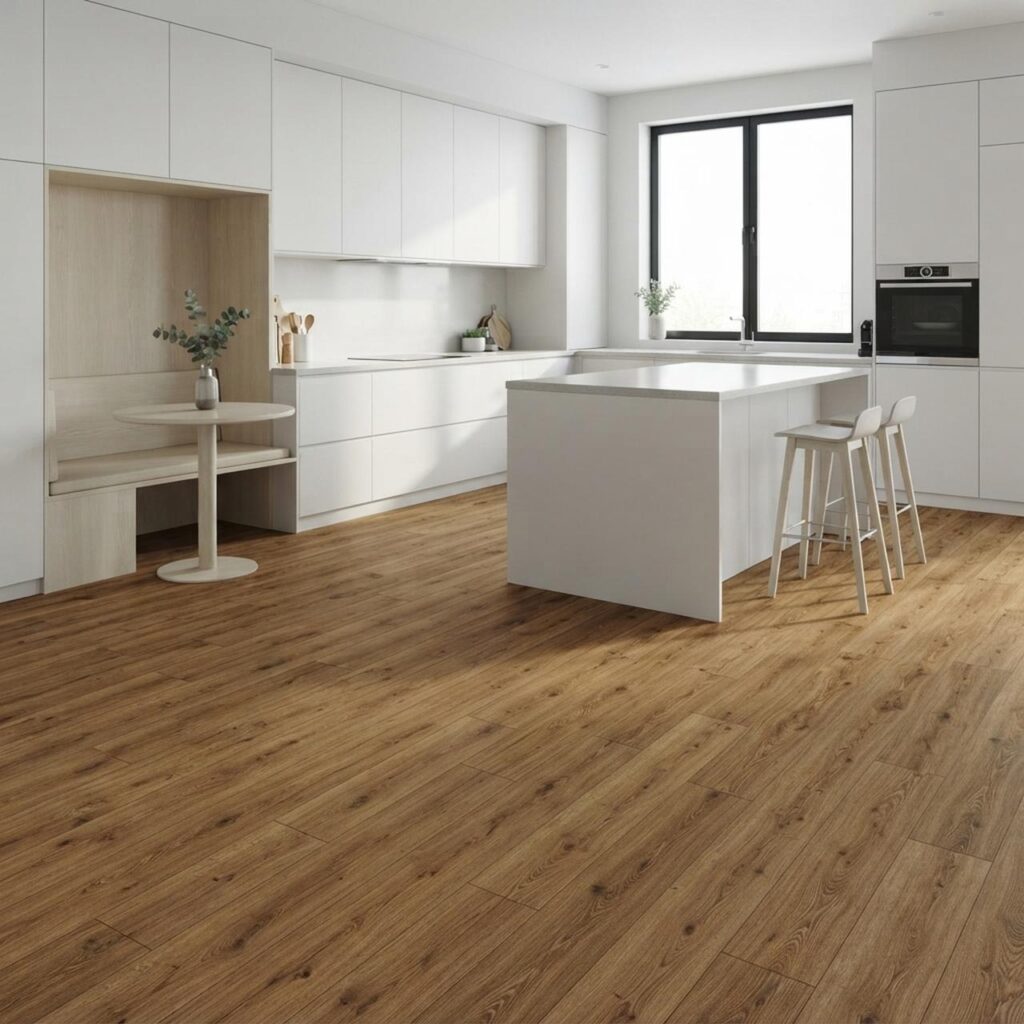 Makro Oak Silver · D41642 в интерьере: Кухня
