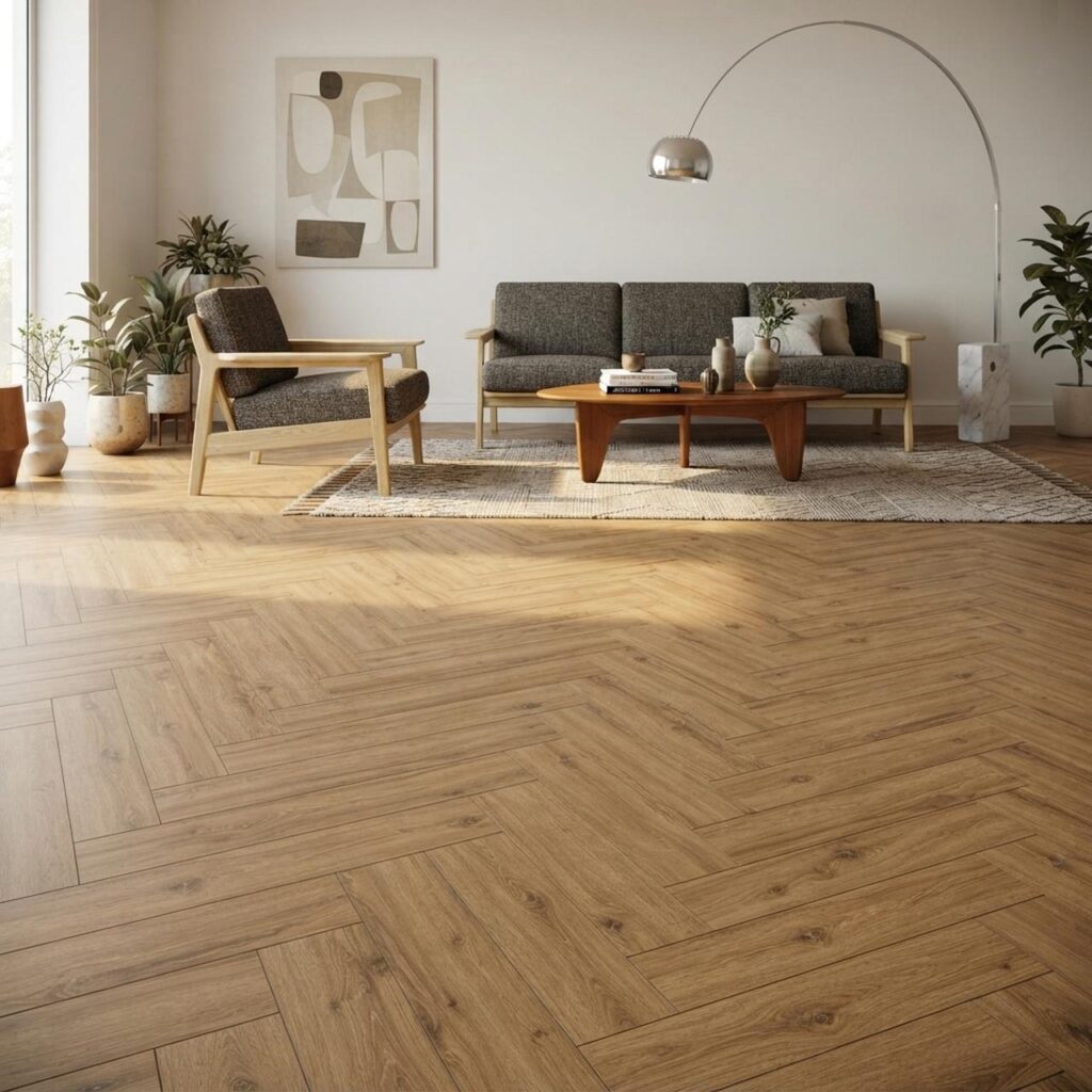 Jackson Oak HB · P1006-HB в интерьере: Гостиная