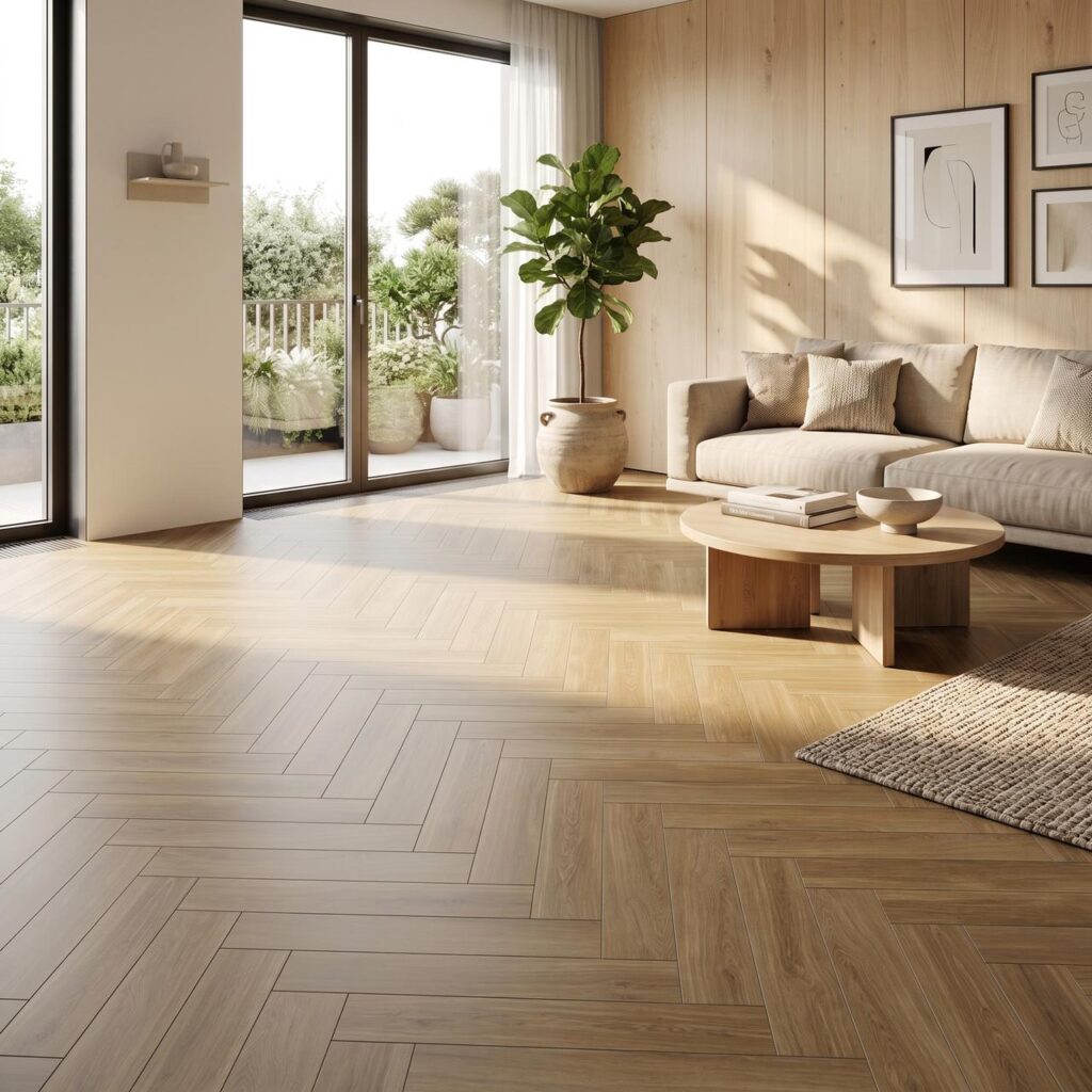 Calm Oak HB · P6003-HB в интерьере: Гостиная