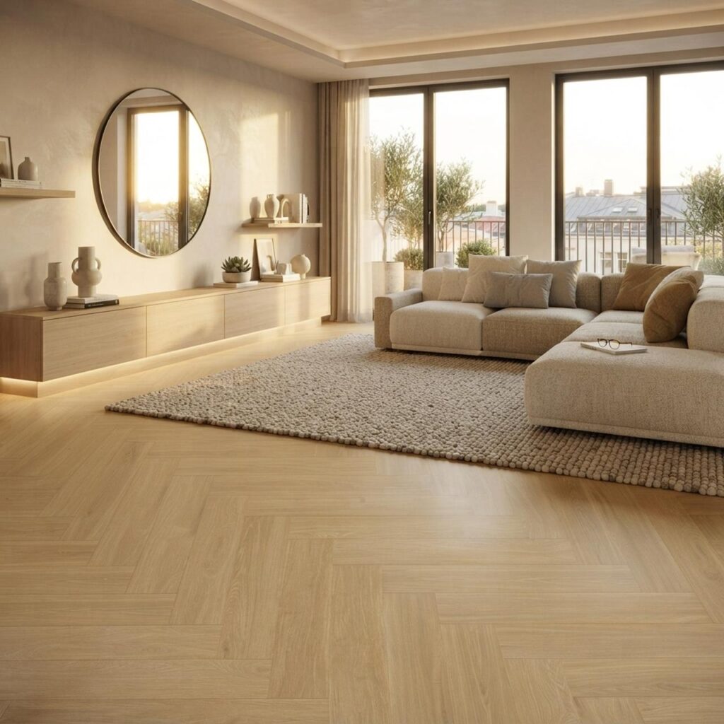 Nature Oak HB · P6004-HB в интерьере: Гостиная