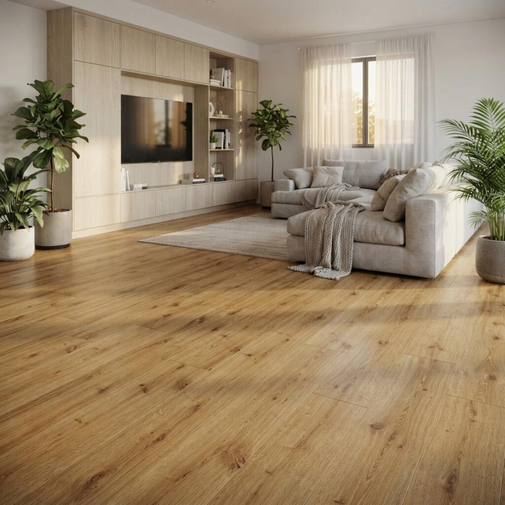 Riley Oak · P1004 в интерьере: Гостиная