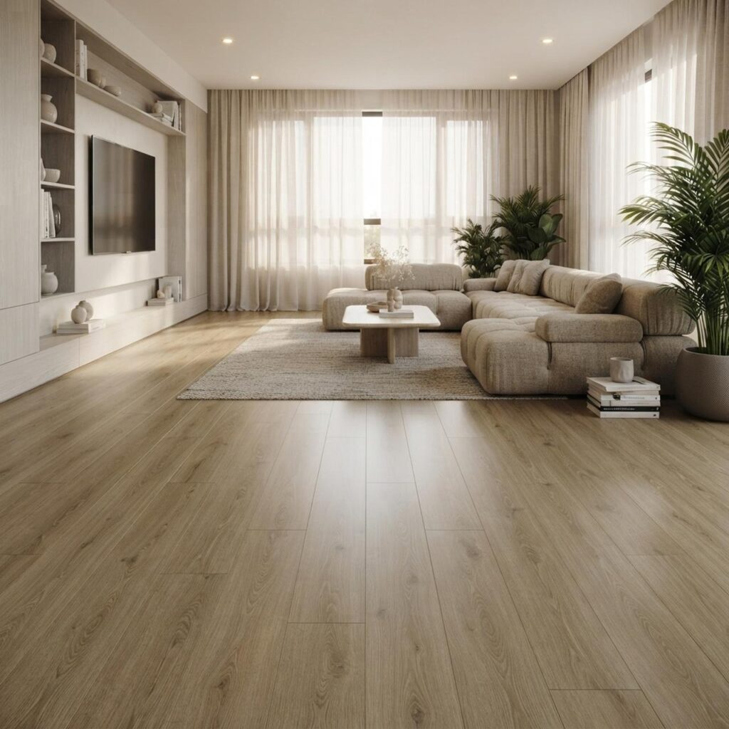 Tuscon Oak · P6001 в интерьере: Гостиная