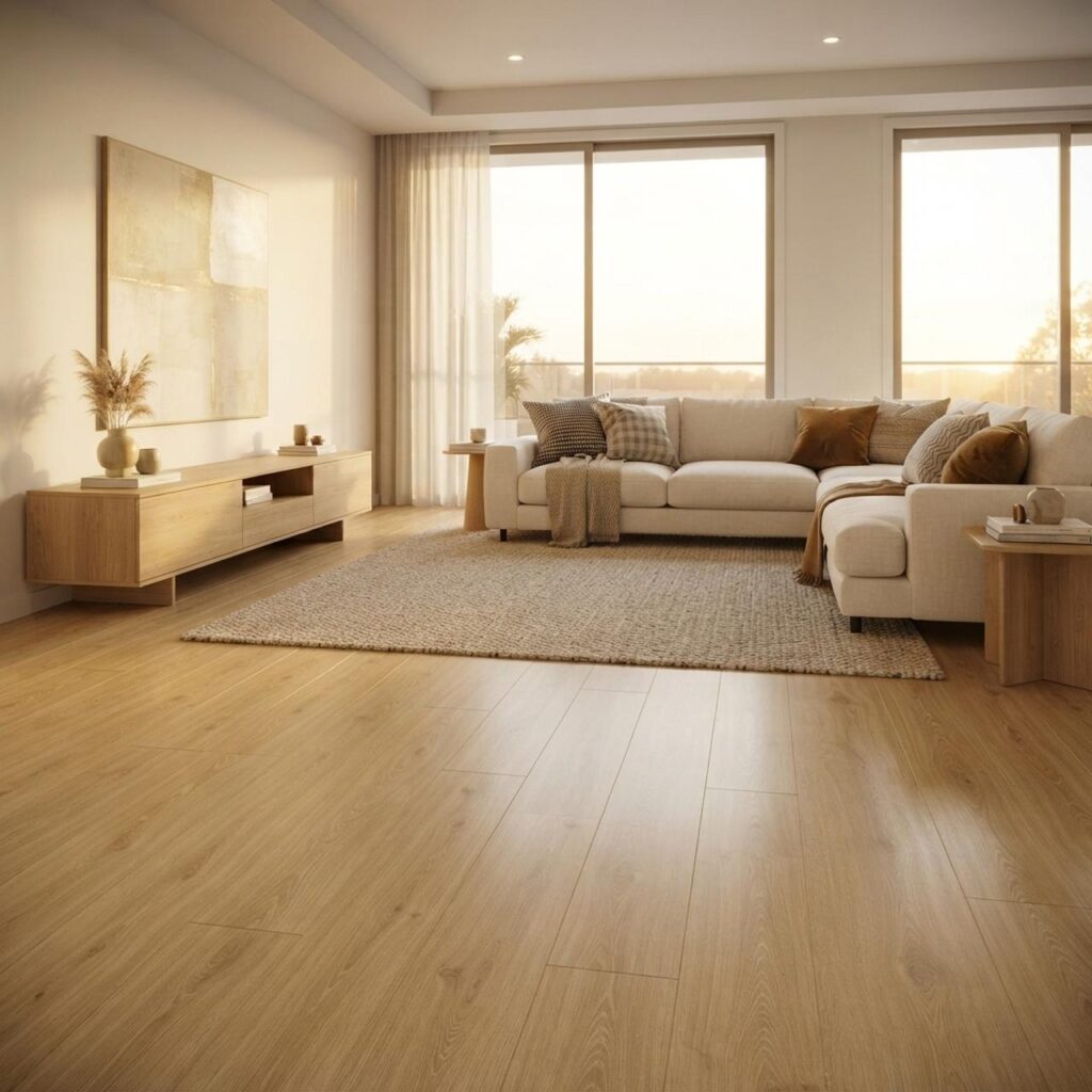 Nature Oak · P6004 в интерьере: Гостиная