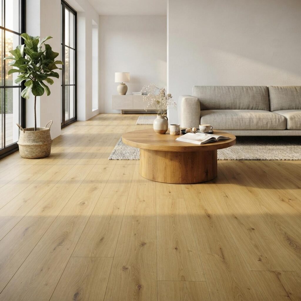 Honey Oak · P7001 в интерьере: Гостиная