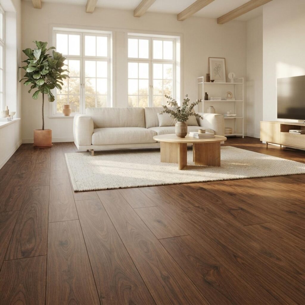 Орех Тоскана · D3070 в интерьере: Гостиная