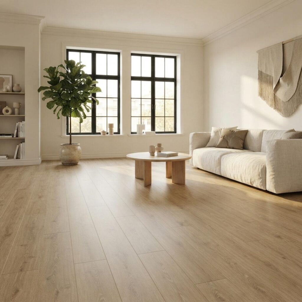 Horizon Oak Creme · D41182 в интерьере: Гостиная