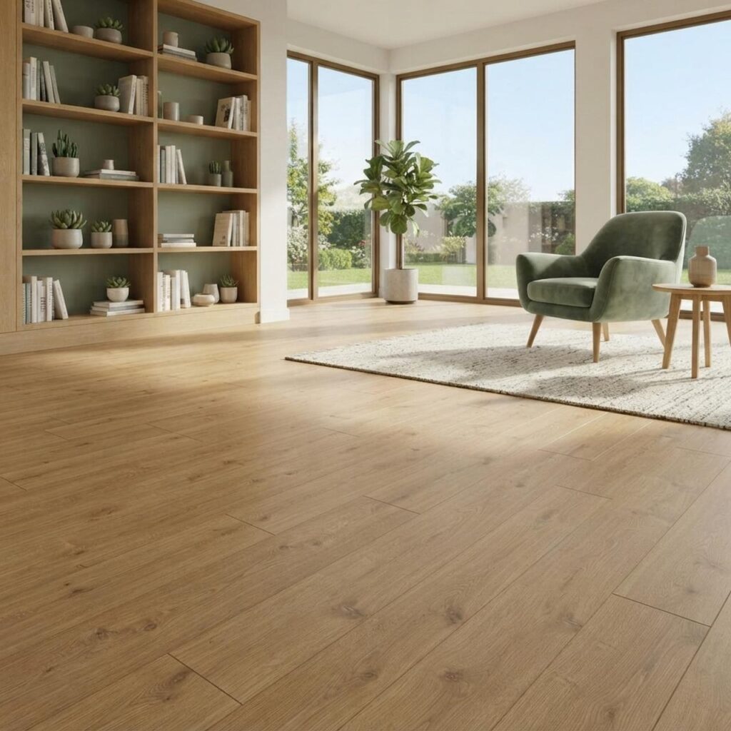 Horizon Oak Nature · D41192 в интерьере: Гостиная