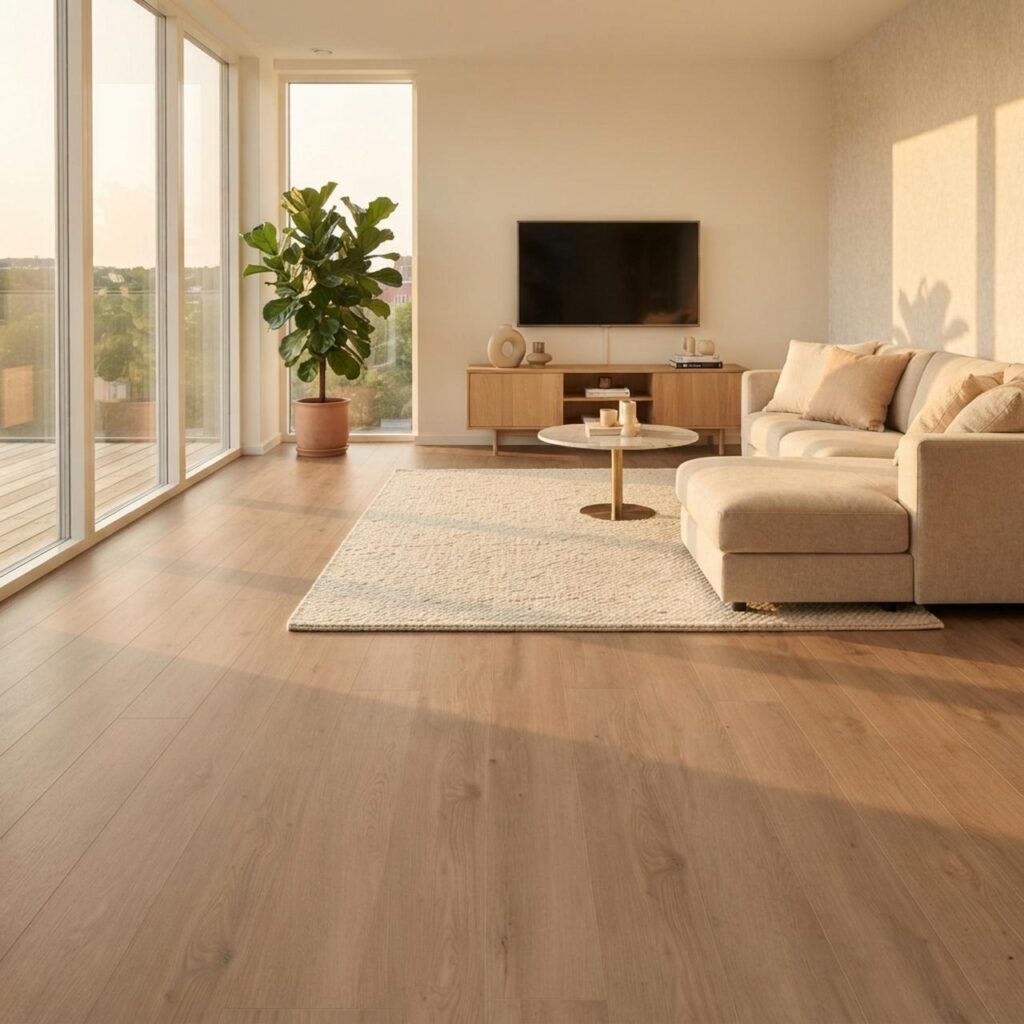 Mistral Oak Beige · D89682 в интерьере: Гостиная