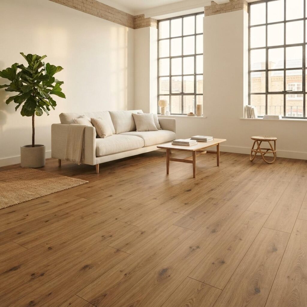 Makro Oak Silver · D41642 в интерьере: Гостиная