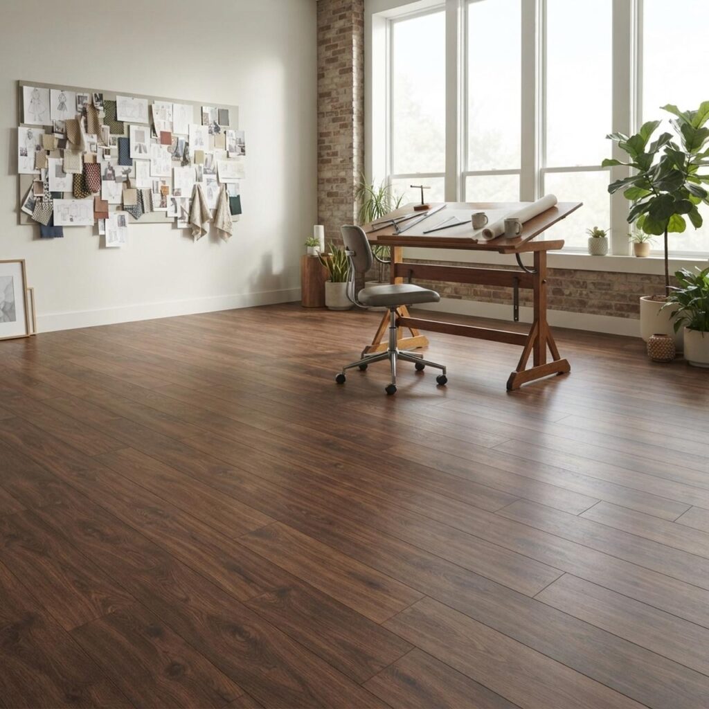Дуб Эверест · D3076 в интерьере: Кабинет