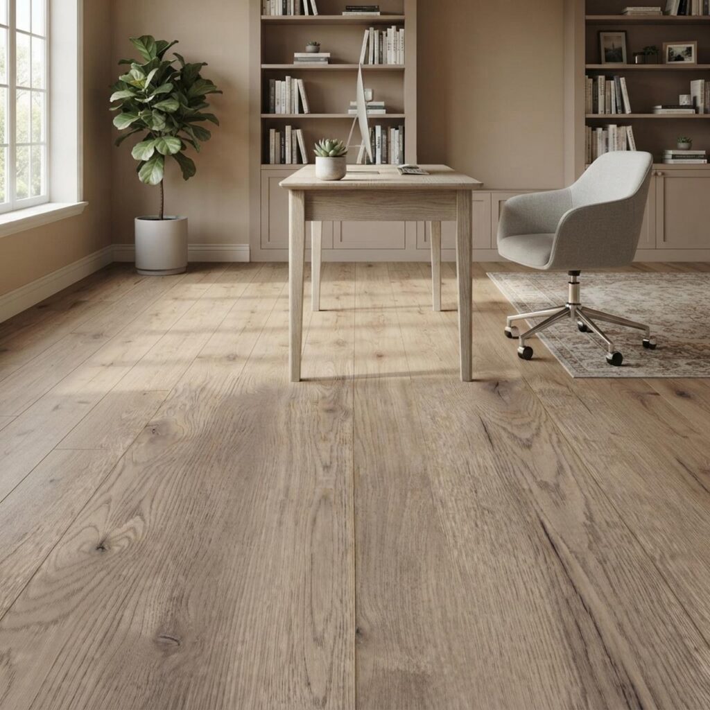 Дуб бежевый Петерсон · D4763-RB в интерьере: Кабинет