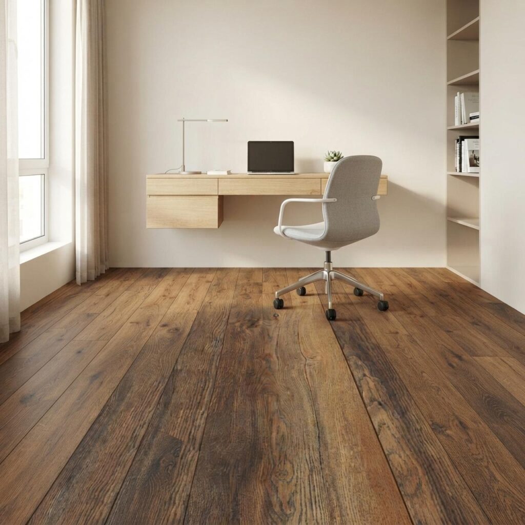 Дуб портовый · D3570-RB в интерьере: Кабинет