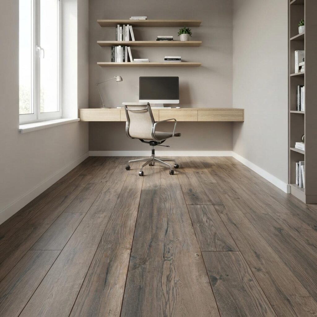 Дуб Портовый серый · D3572-RB в интерьере: Кабинет