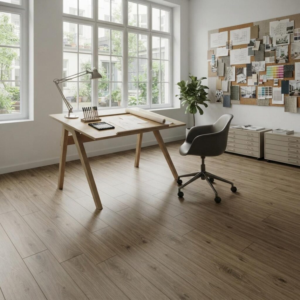 Opal Oak Coffee · D40522 в интерьере: Кабинет