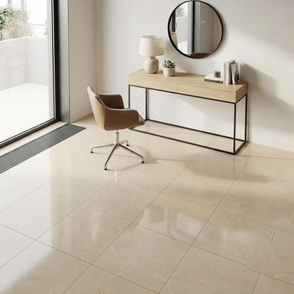 Botticino Classico Light · D2911 в интерьере: Кабинет