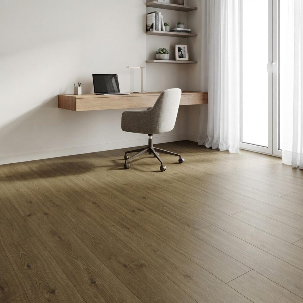 Calm Oak · P6003 в интерьере: Кабинет