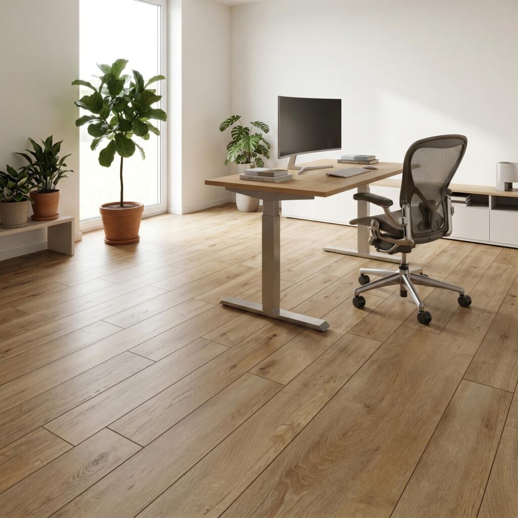 Дуб восточный натуральный · D4983 в интерьере: Кабинет