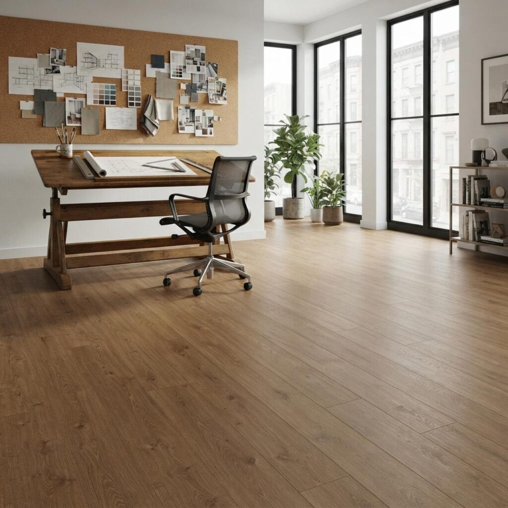 Horizon Oak Chocolate · D41212 в интерьере: Кабинет