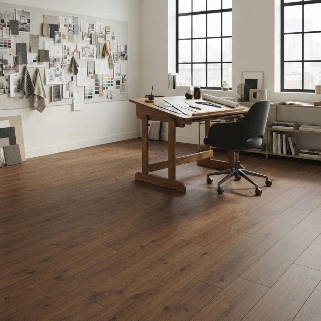 Horizon Oak Coffee · D41172 в интерьере: Кабинет