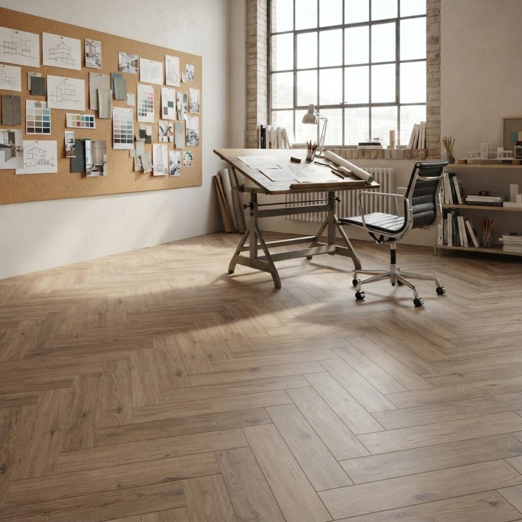 Дуб Мец · D3766 в интерьере: Кабинет
